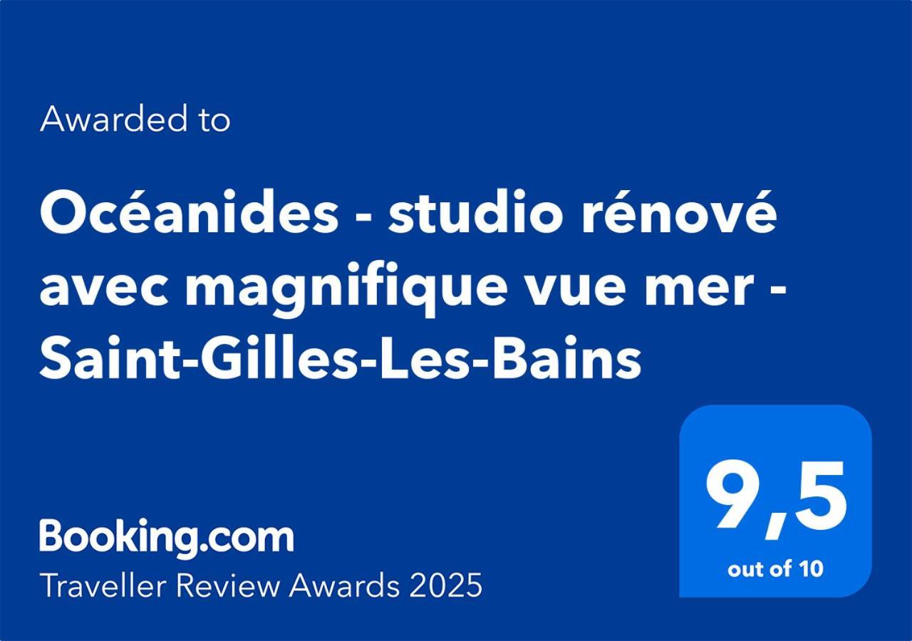 Océanides - studio rénové avec magnifique vue mer - Saint-Gilles-Les-Bains Esterno foto